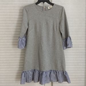 Eliza J Heather Gray Minidress with ruffle